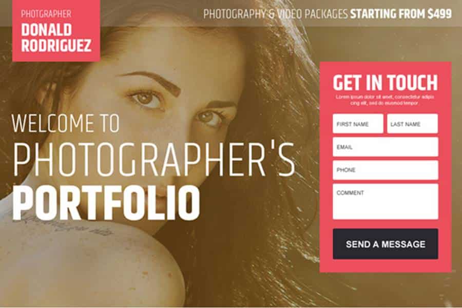 Importance of a Landing Page for Photographers