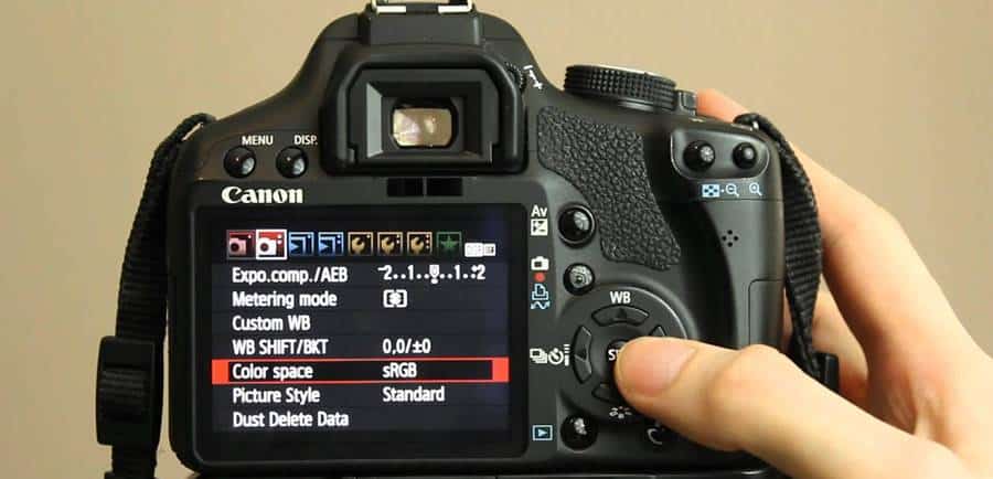 Display Menu of Canon EOS 500D