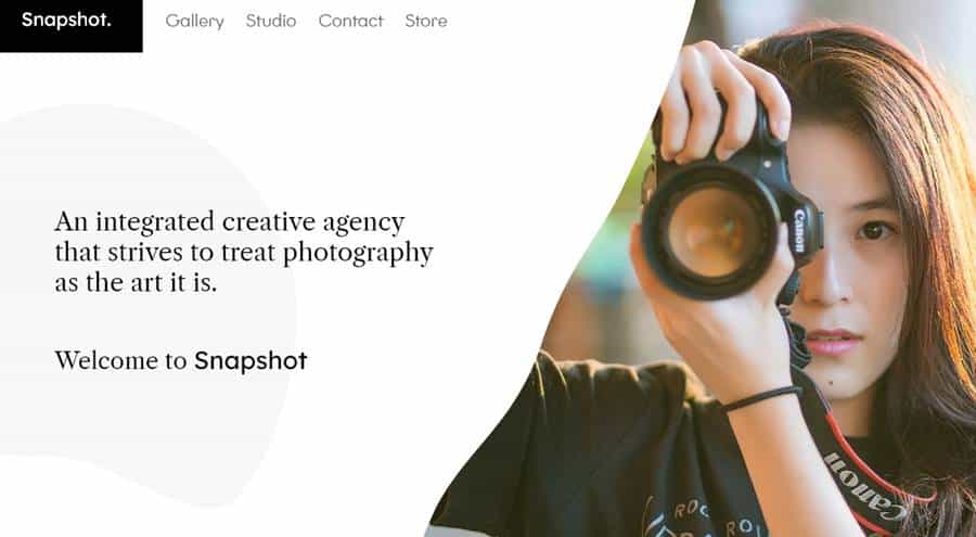 Landing Page for Photographers