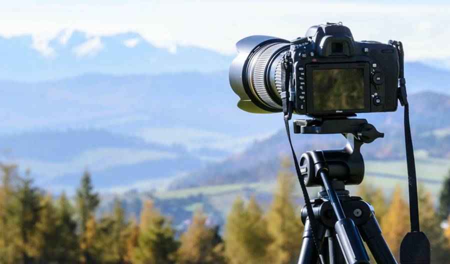 Video Production Equipment - Video Camera on Tripod