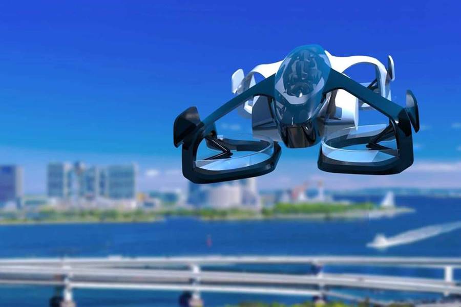 China Has Developed A Flying Car with Giant Propellers